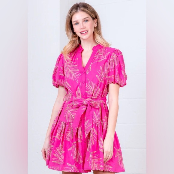 Taelynn Dresses & Skirts - NWT Taelynn “Spotted Under The Palms” Dress – Size Small